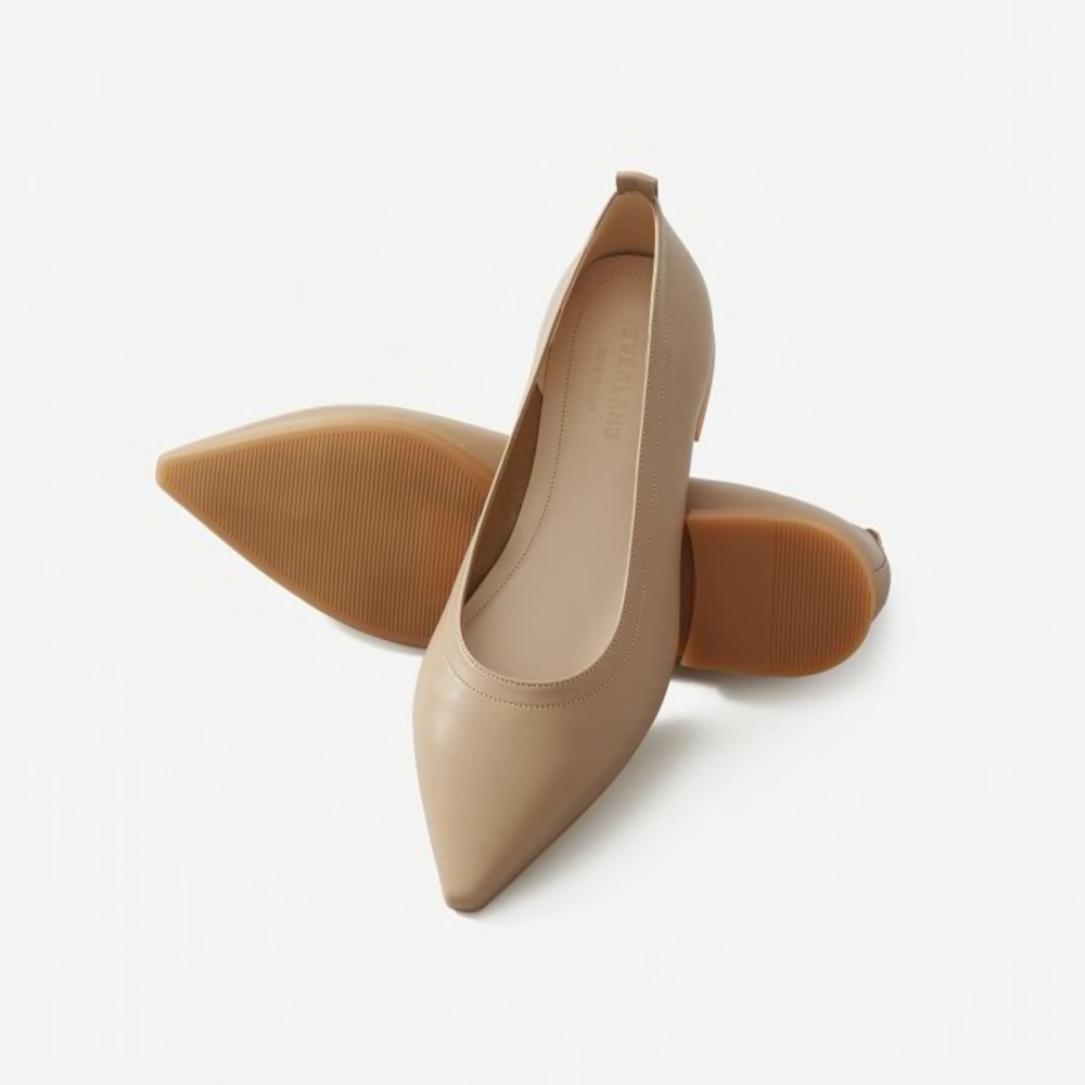 Everlane 40-hour flat, nude, size 8.5 (brand new!)